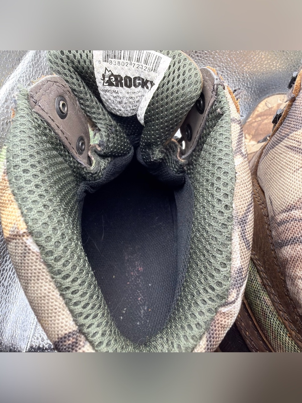 Rocky Men's Camouflage Hunting Boots - Green/Brown/Black - Picture 10 of 15